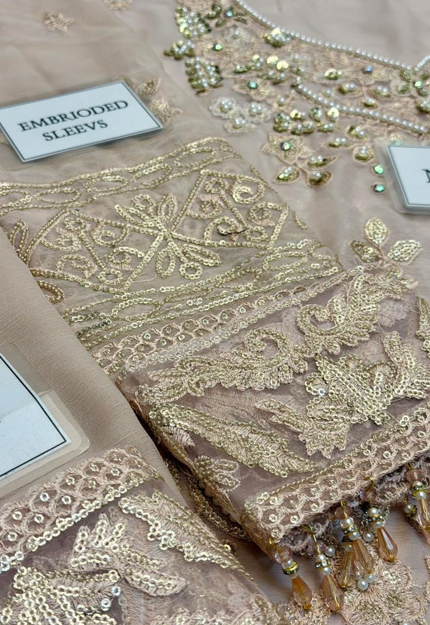 Embroidered Chiffon 3 Piece Unstitched Suit EAC-LAILA-25 - Party Wear