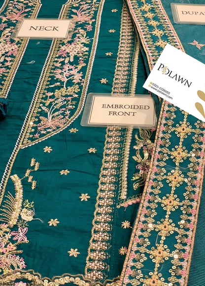 Embroidered Lawn 3 Piece Unstitched Suit QL-SP-10-ZAHRA - Summer Collection