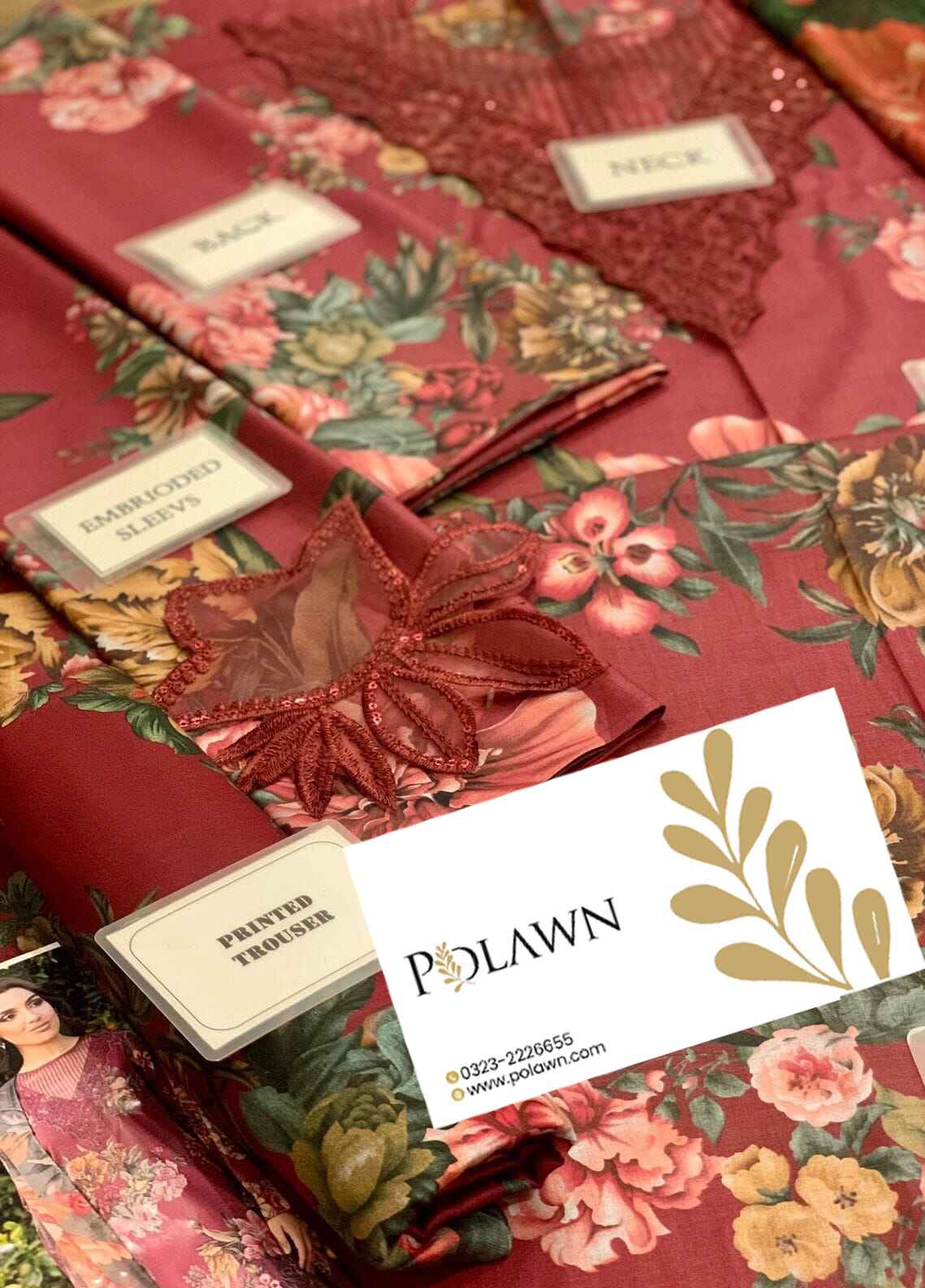Embroidered Lawn 3 Piece Unstitched Suit IL-UE-385-25 - Summer Collection