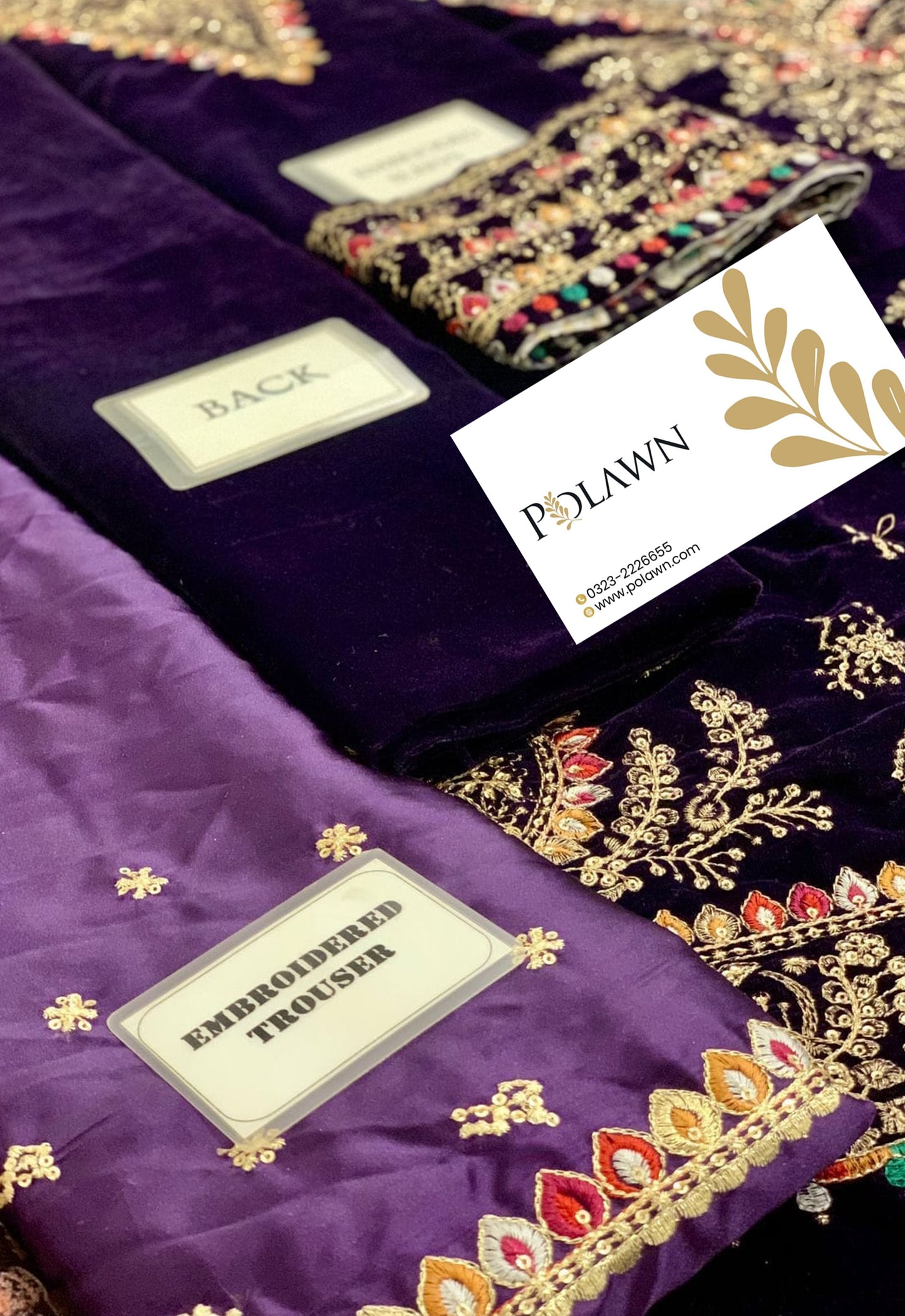 Embroidered Unstitched 3 Piece Velvet Suit JV-CVF-D08-25 - Party Wear