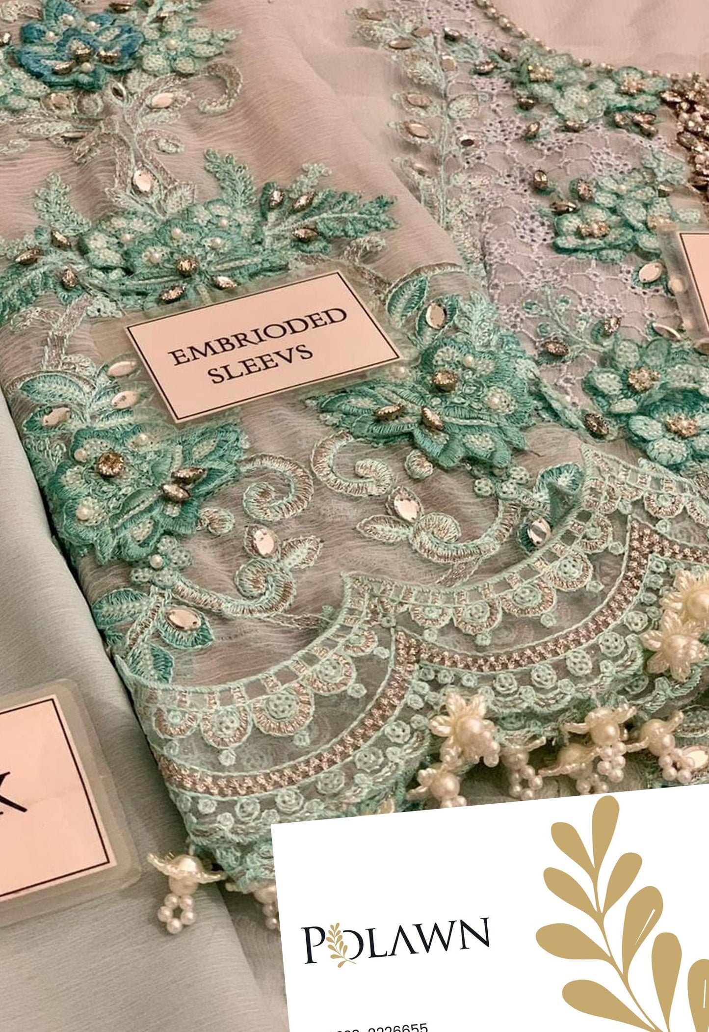 Embroidered Chiffon 3 Piece Unstitched Suit MBC-MPC-25-108 - Party Wear