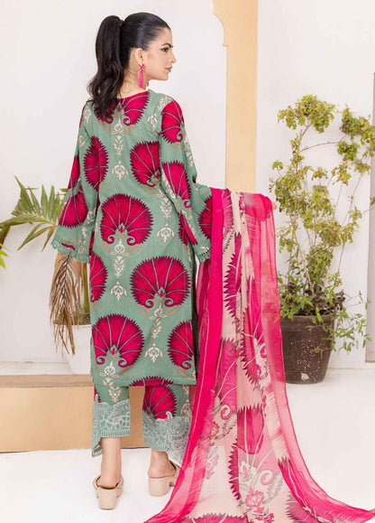 Naina By Polawn Embroidered Stitched 3 Piece Lawn Suit PD-24-601-A-Ready to Wear