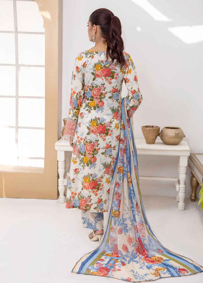 Naina By Polawn Embroidered Stitched 3 Piece Lawn Suit PD-24-605-A-Ready to Wear