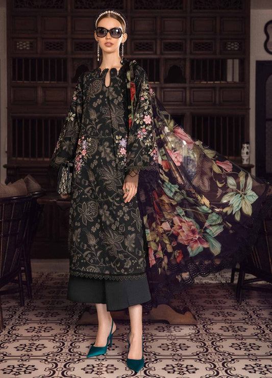 Embroidered Lawn 3 Piece Unstitched Suit MBL-MPT-1903-B-23- Summer Collection