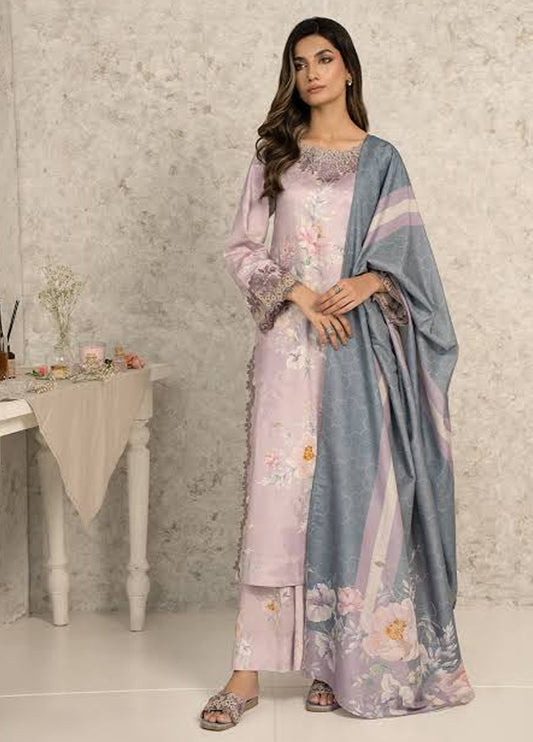 Embroidered Lawn 3 Piece Unstitched Suit IL-UE-176-Cloying - Summer Collection