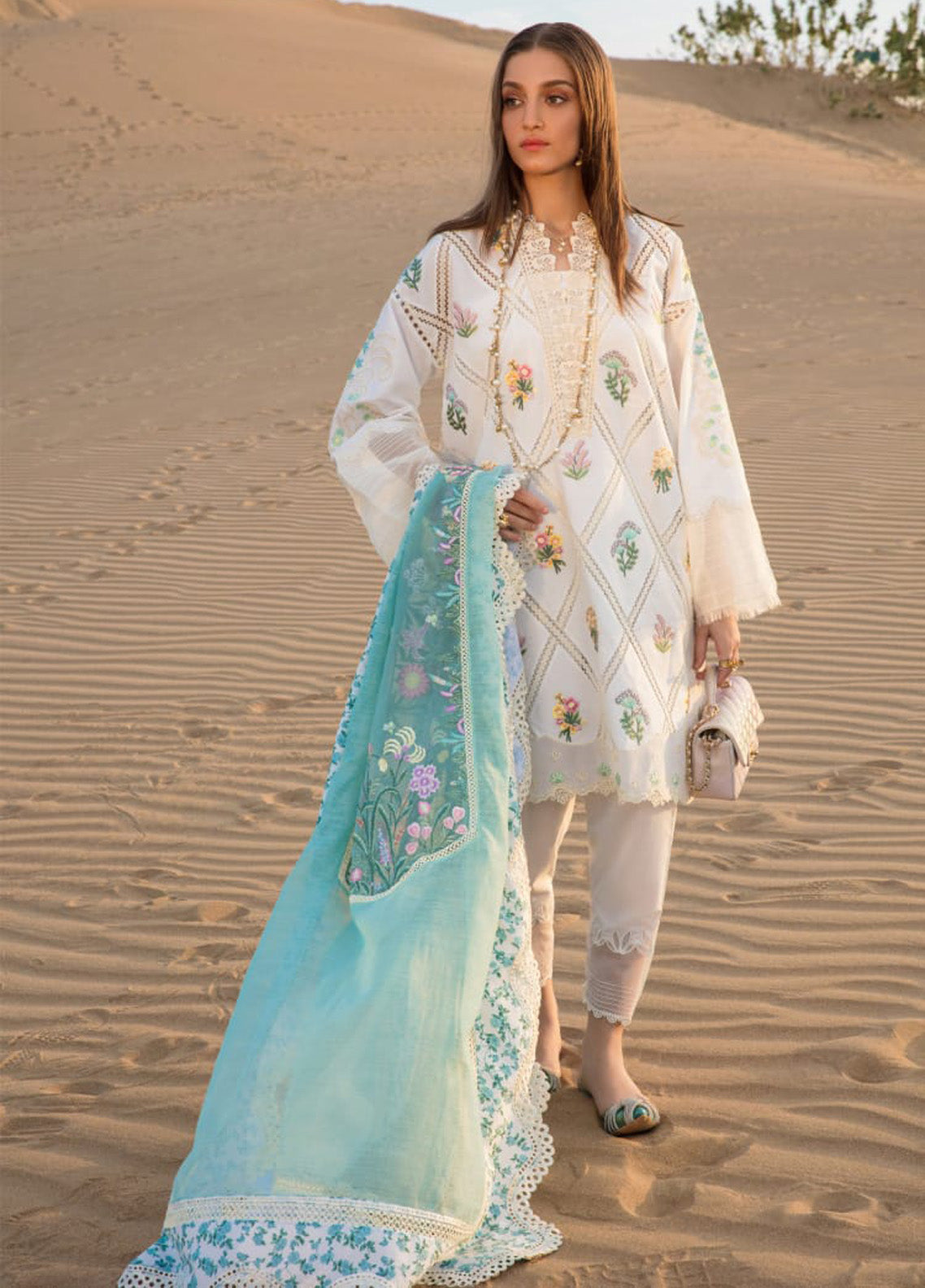 Embroidered  Lawn 3 Piece Unstitched Suit CSSL-FRENCH SUMMER-D01-A-23-Summer Collection