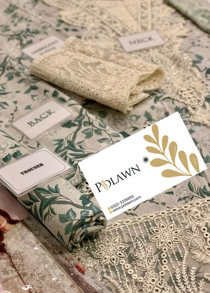 Embroidered Lawn 3 Piece Unstitched Suit AL-KYLON-25 - Summer Collection