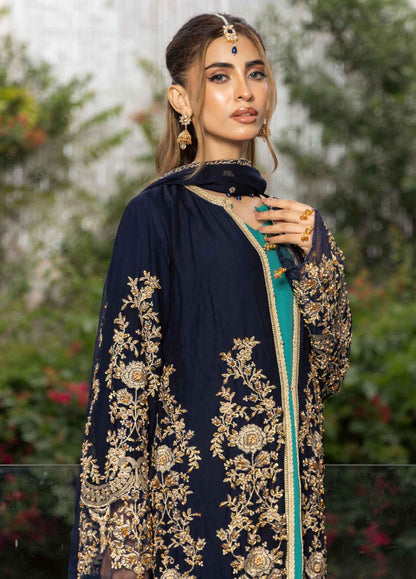 Mehru By Polawn Embroidered Stitched 3 Piece Chiffon Suit PD-24-801-Ready to Wear