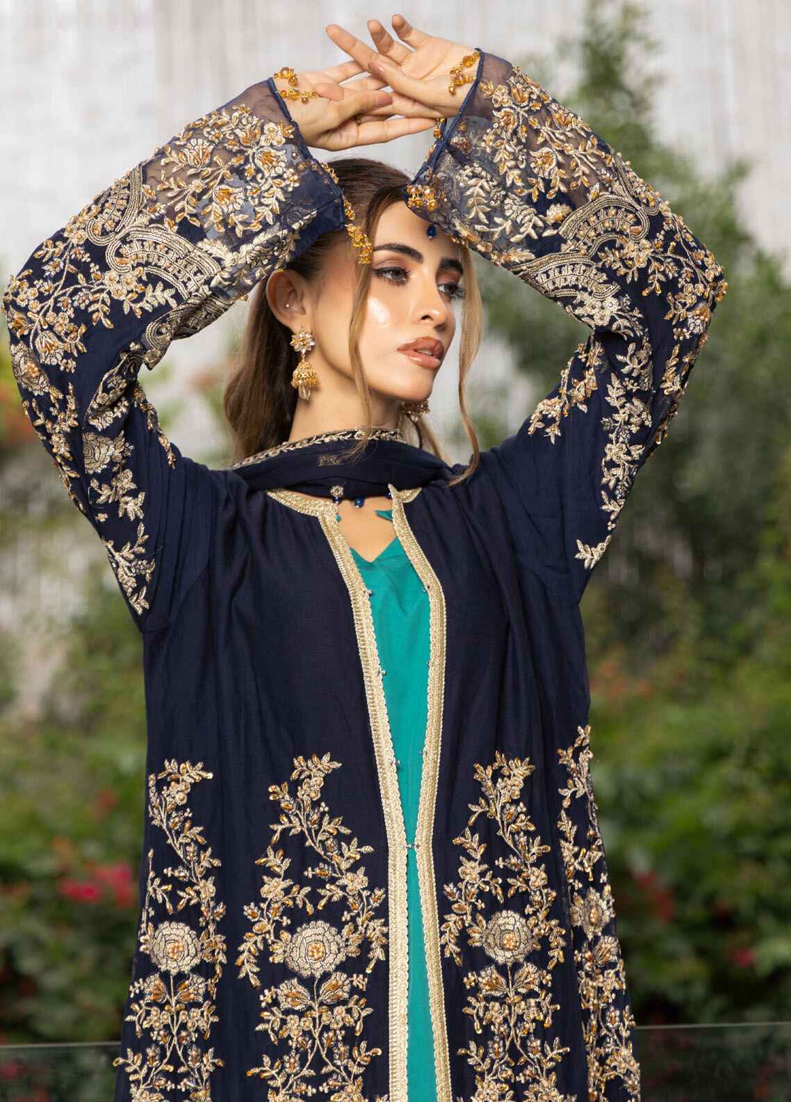 Mehru By Polawn Embroidered Stitched 3 Piece Chiffon Suit PD-24-801-Ready to Wear