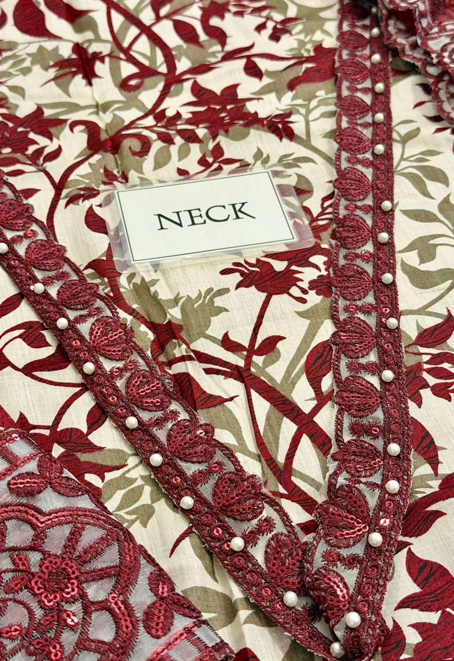 Embroidered Lawn 3 Piece Unstitched Suit RL-CHR9260-B - Summer Collection