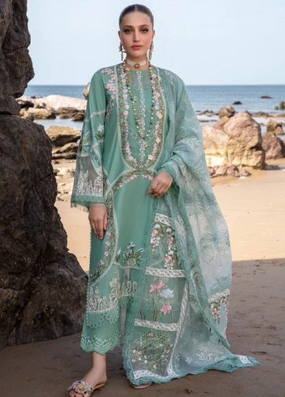 Embroidered Lawn 3 Piece Unstitched Suit CSSL-Winds of Eden-Jade-24-Summer Collection