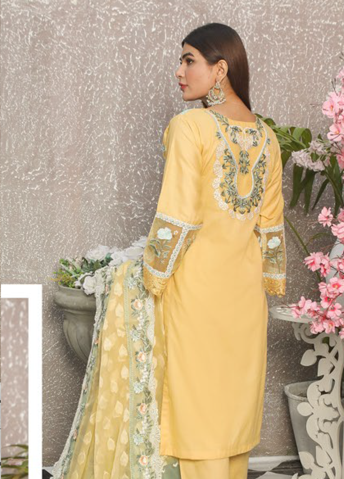 Embroidered Stitched 3 Piece Lawn Suit Design 404 Ready to Wear