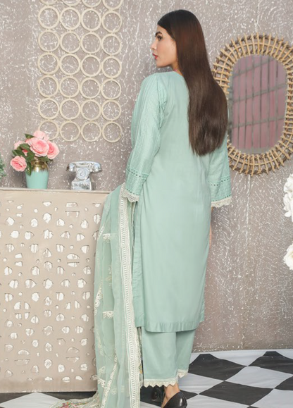 Embroidered Stitched 3 Piece Lawn Suit Design 405 Ready to Wear