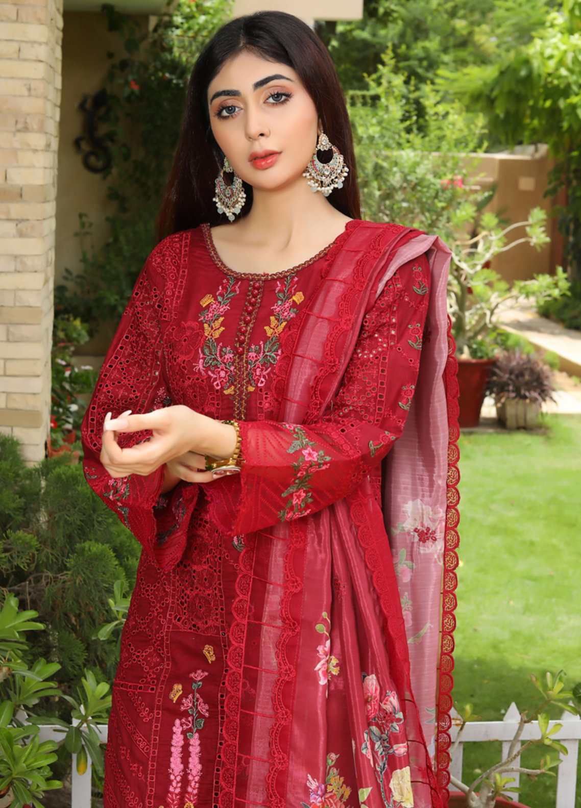 Embroidered Stitched 3 Piece Lawn Suit Design 503 Ready to Wear