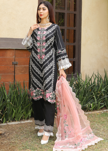 Latest Lawn Suit Designs Embroidered Stitched Piece Lawn Suit