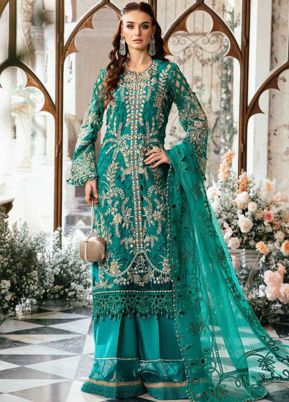 Embroidered Organza 3 Piece Unstitched Suit MBC-BD-2806-24-Party Wear