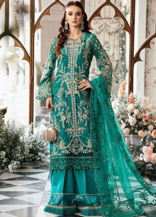 Embroidered Organza 3 Piece Unstitched Suit MBC-BD-2806-24-Party Wear