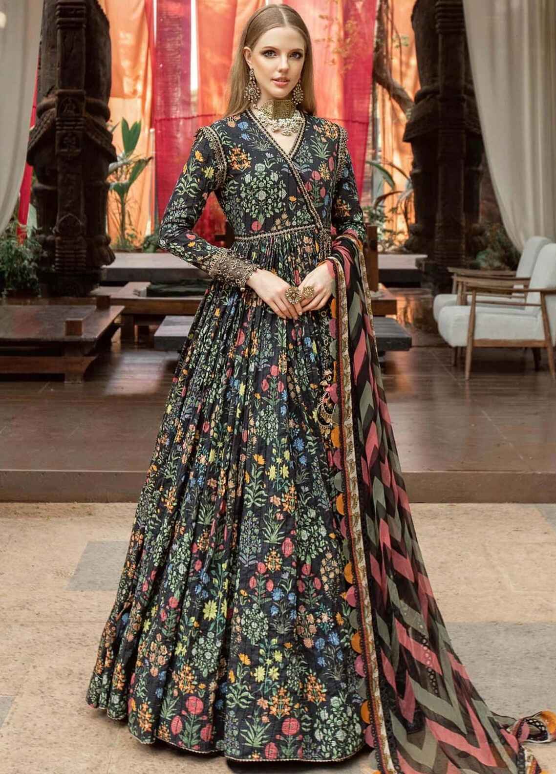 Embroidered Lawn 3 Piece Unstitched Suit MBL-MPT-1808-B-23 - Summer Collection