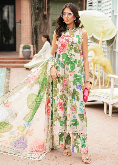 Embroidered Lawn 3 Piece Unstitched Suit MBL-MPT-2210-A-24-Summer Collection