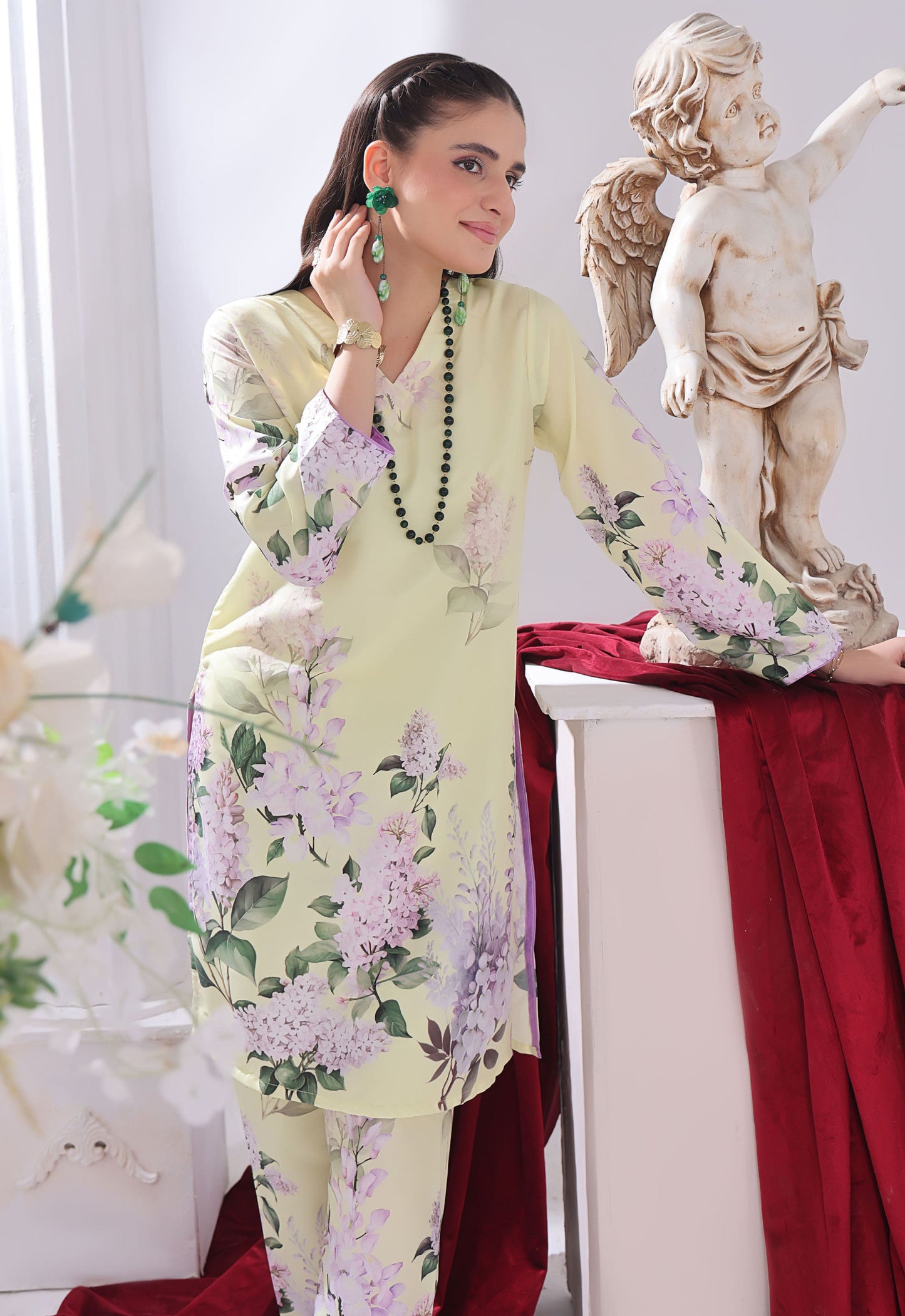 Polawn Printed Stitched 2 Piece Poly Lawn Suit PB-POLY LAWN-103-A - Basic Pret