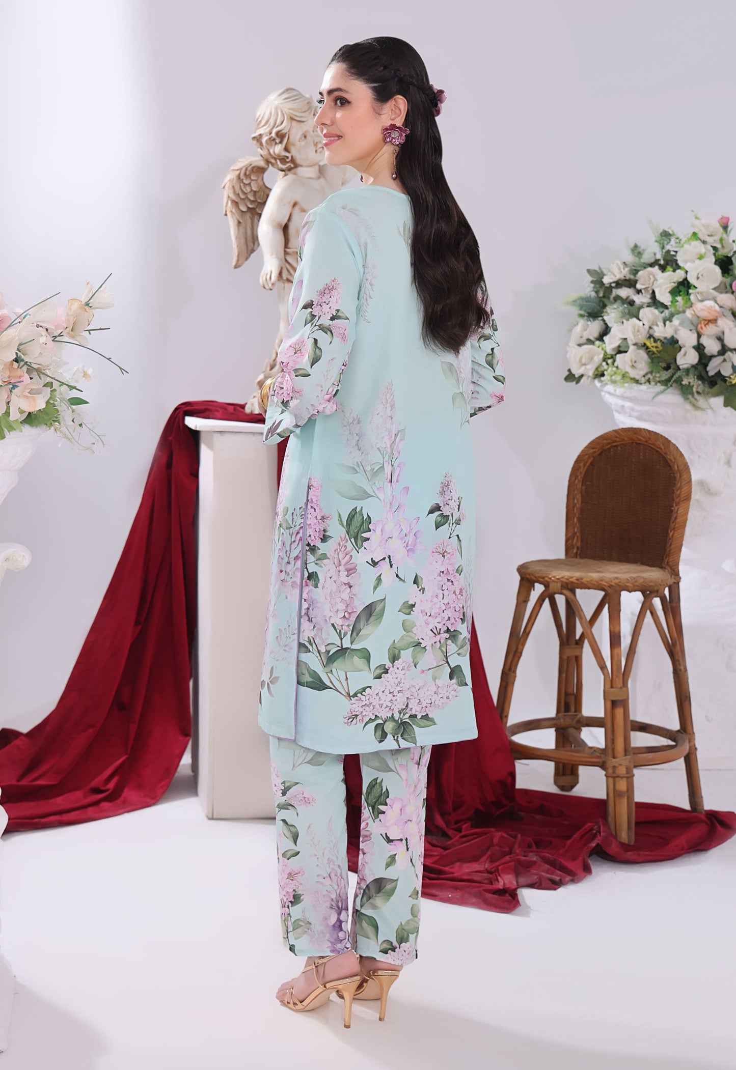 Polawn Printed Stitched 2 Piece Poly Lawn Suit PB-POLY LAWN-103-B - Basic Pret