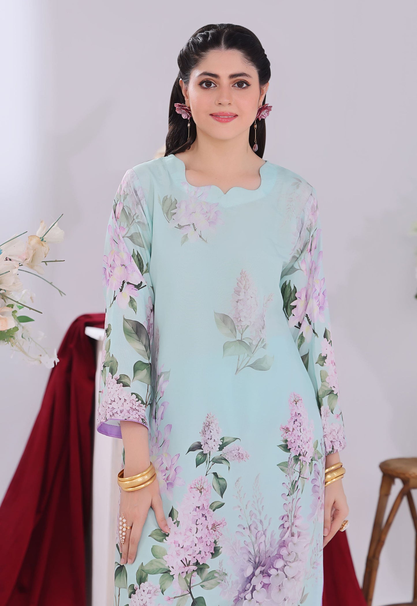 Polawn Printed Stitched 2 Piece Poly Lawn Suit PB-POLY LAWN-103-B - Basic Pret
