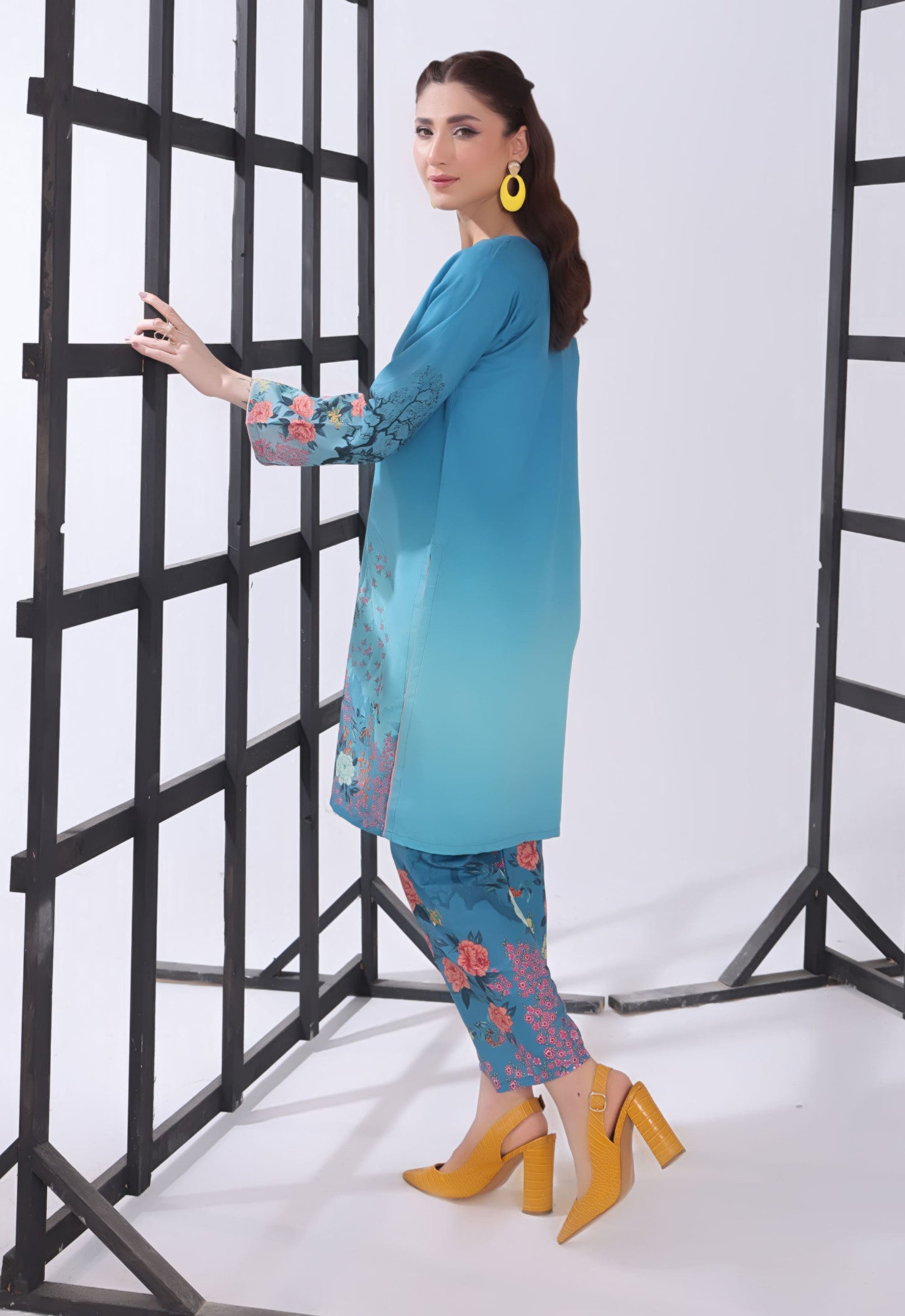 Polawn Printed Stitched 2 Piece Poly Lawn Suit PB-POLY LAWN-104-A - Basic Pret