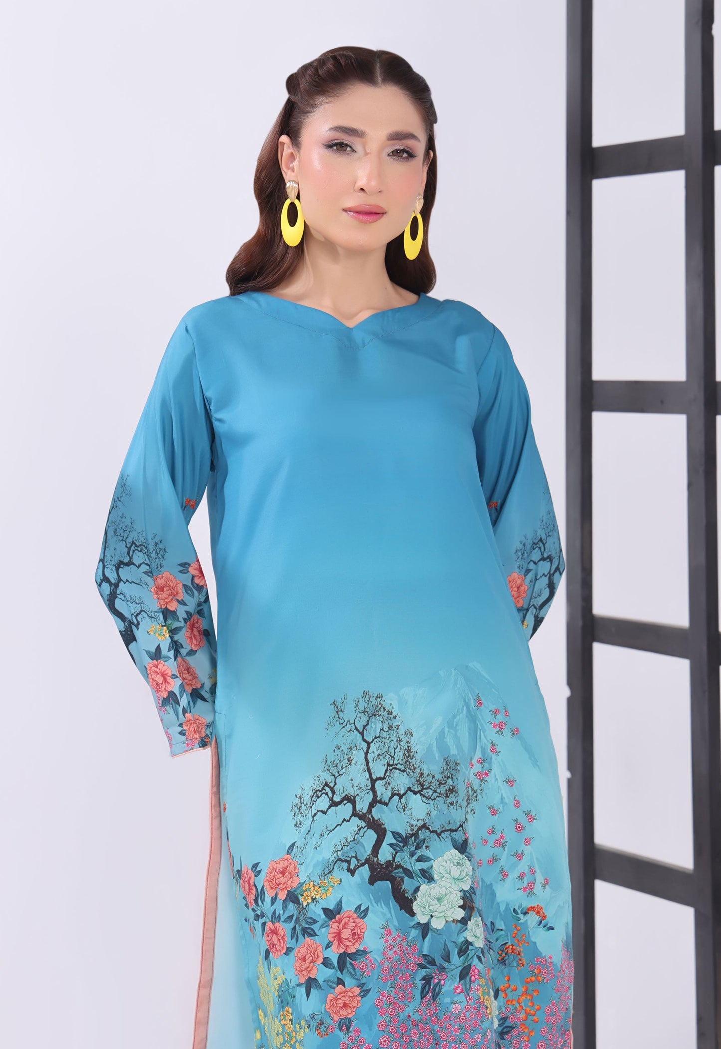 Polawn Printed Stitched 2 Piece Poly Lawn Suit PB-POLY LAWN-104-A - Basic Pret
