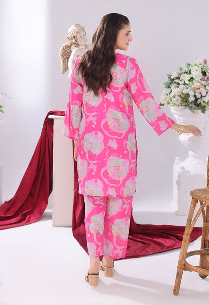 Polawn Printed Stitched 2 Piece Poly Lawn Suit PB-POLY LAWN-107 - Basic Pret