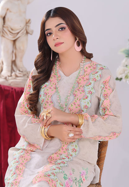 Polawn Printed Stitched 2 Piece Poly Lawn Suit PB-POLY LAWN-108 - Basic Pret