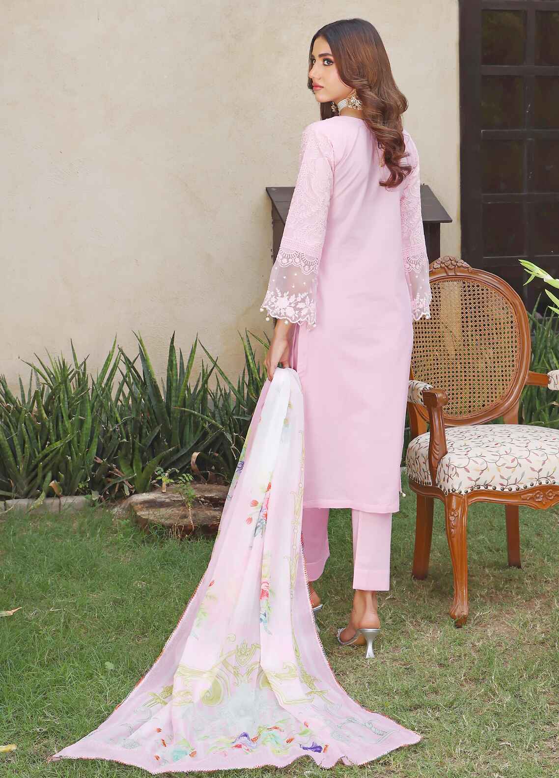 Tehzeeb By Polawn Embroidered Stitched 3 Piece Lawn Suit PD-24-303 - Ready to Wear