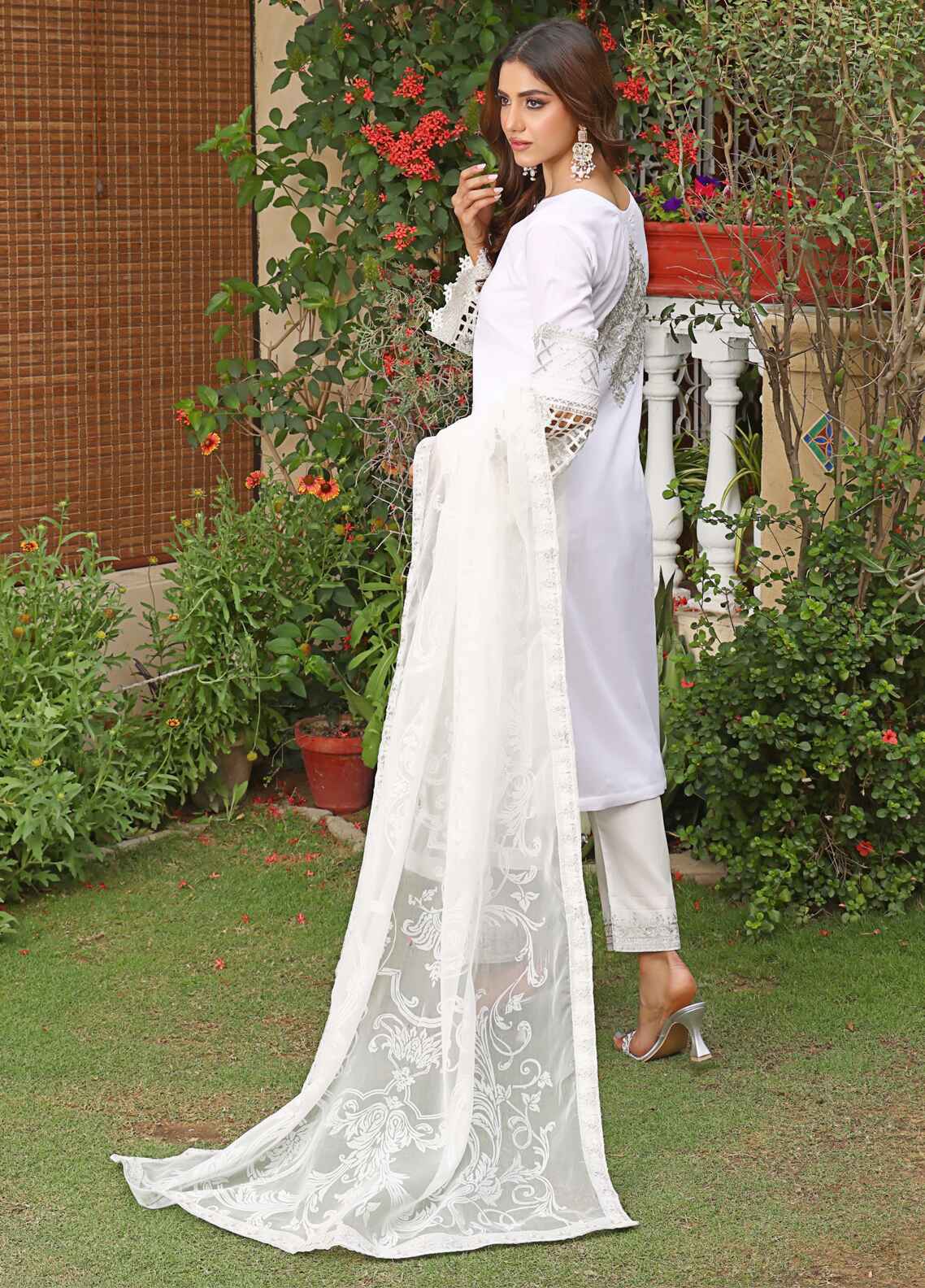 Tehzeeb By Polawn Embroidered Stitched 3 Piece Lawn Suit PD-24-306 - Ready to Wear