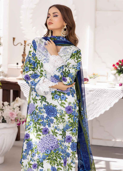 Nayab By Polawn Embroidered Stitched 3 Piece Lawn Suit PD-24-401-B-Ready to Wear