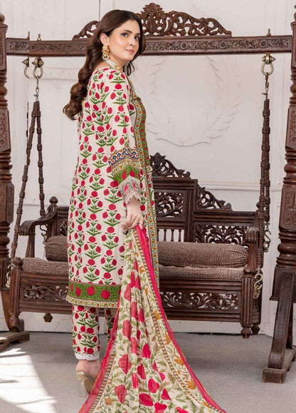 Nayab By Polawn Embroidered Stitched 3 Piece Lawn Suit PD-24-402-A-Ready to Wear