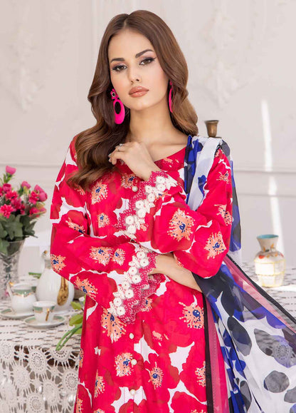 Nayab By Polawn Embroidered Stitched 3 Piece Lawn Suit PD-24-403-A-Ready to Wear