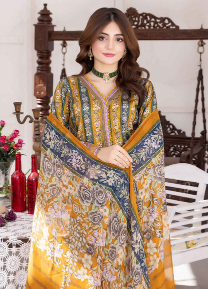 Nayab By Polawn Embroidered Stitched 3 Piece Lawn Suit PD-24-405-A-Ready to Wear