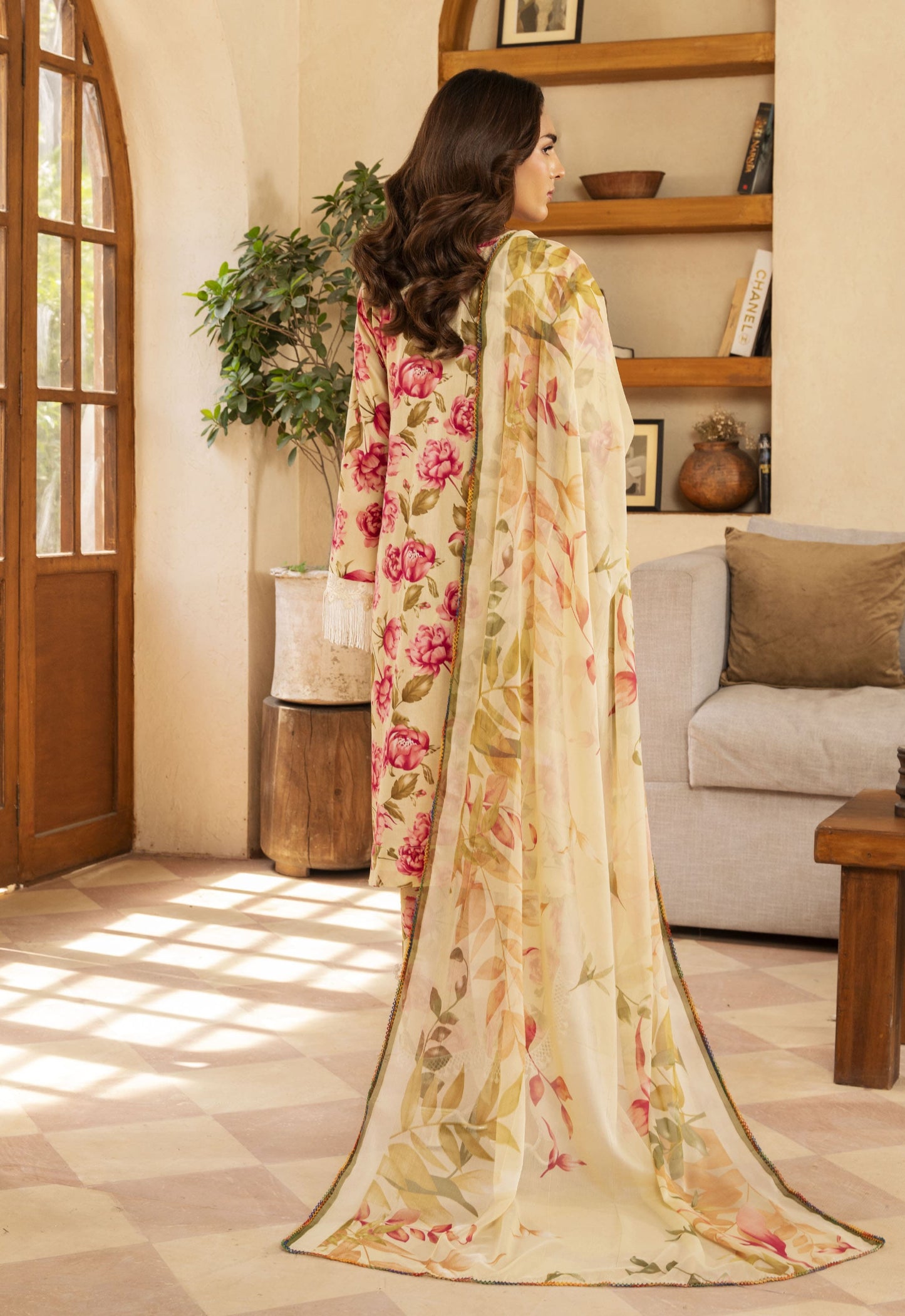 Jhilmil By Polawn Embroidered Stitched 3 Piece Lawn Suit PD-25-418-Ready to Wear