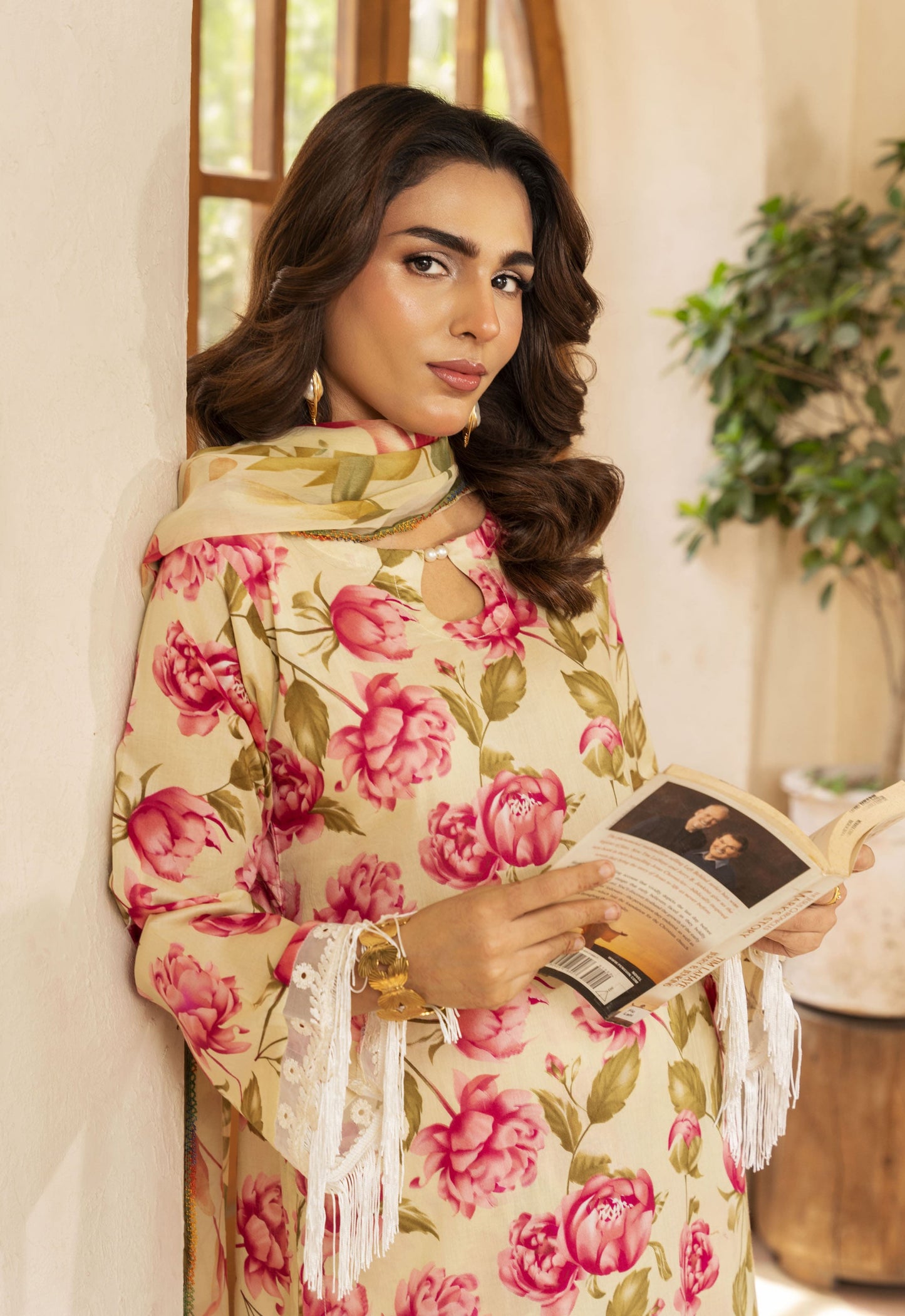 Jhilmil By Polawn Embroidered Stitched 3 Piece Lawn Suit PD-25-418-Ready to Wear