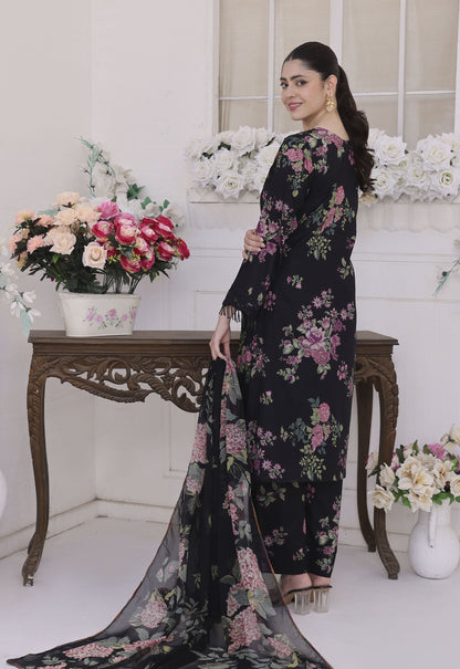 Jhilmil By Polawn Embroidered Stitched 3 Piece Lawn Suit PD-25-424-Ready to Wear