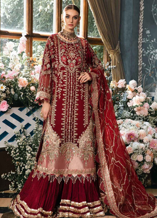 Embroidered Organza 3 Piece Unstitched Suit MBC-BD-2807-24-Party Wear