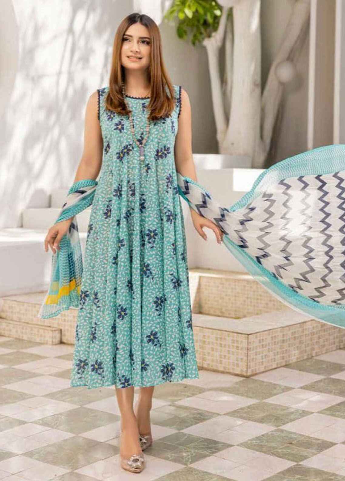 Printed Silk 3 Piece Unstitched Suit PL-CHAMEUSE-119-24 - Party Wear