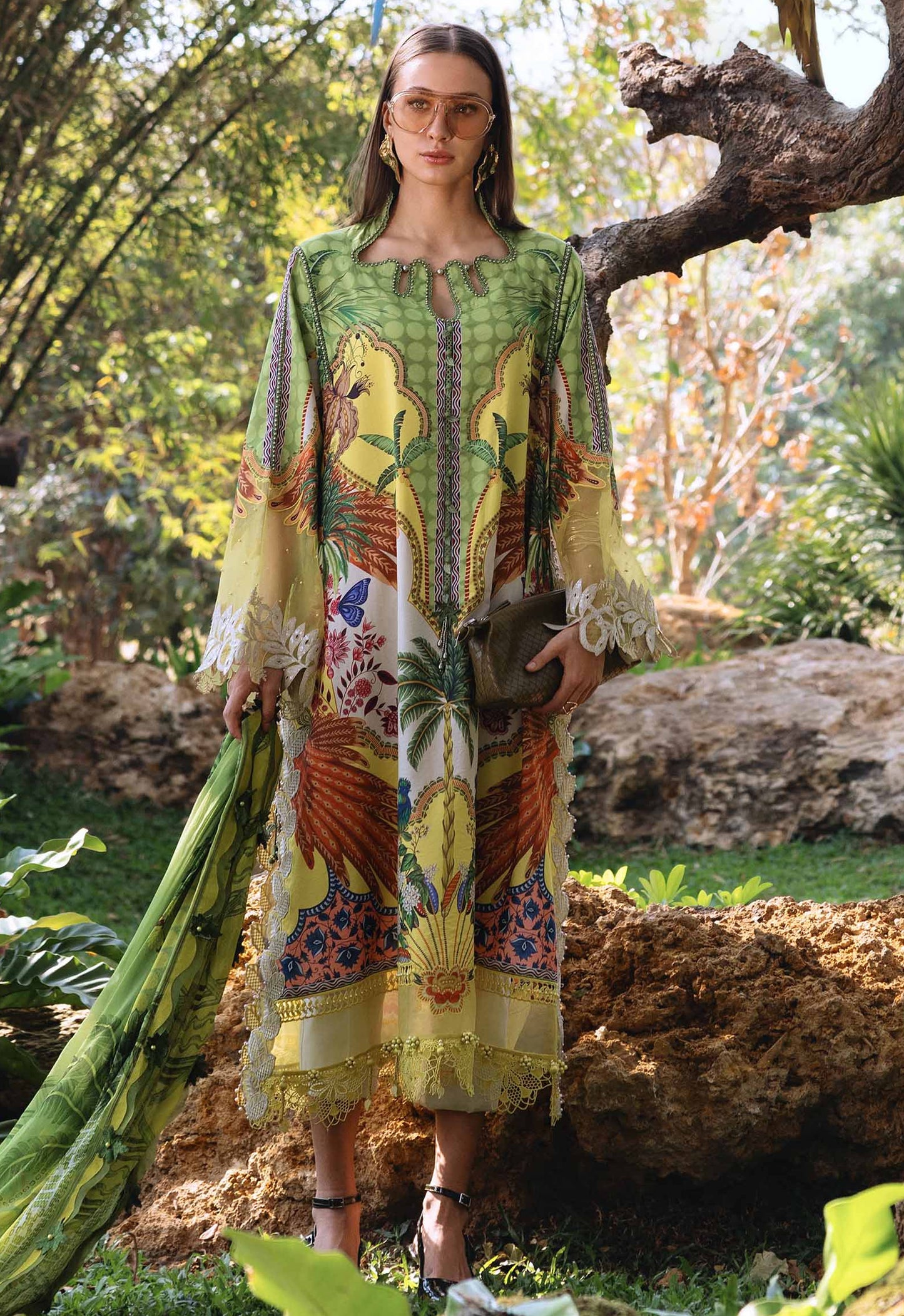 Embroidered Lawn 3 Piece Unstitched Suit MBL-MPT-2905-B-26 - Summer Collection