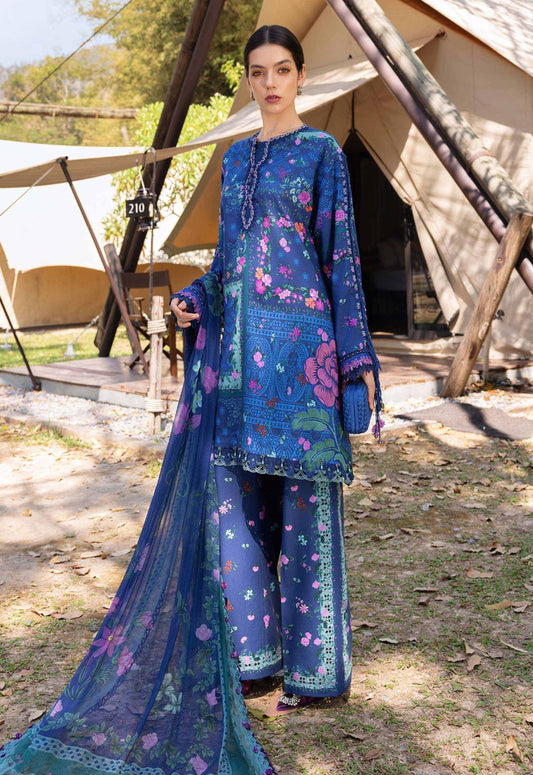 Embroidered Lawn 3 Piece Unstitched Suit MBL-MPT-2904-B-26 - Summer Collection
