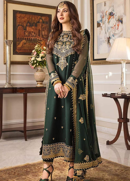 Embroidered Chiffon 3 Piece Unstitched Suit AJZSC-D04-23-Party Wear