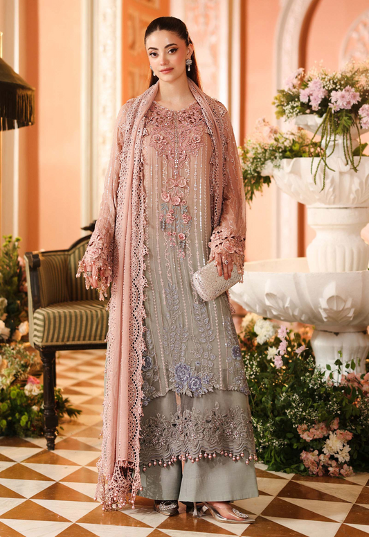 Embroidered Chiffon 3 Piece Unstitched Suit MBC-MPC-26-202 - Party Wear