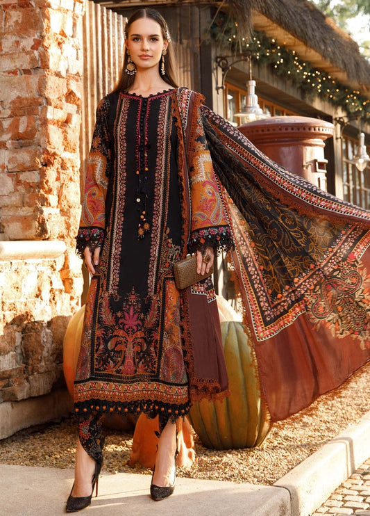 Embroidered Lawn 3 Piece Unstitched Suit MBL-MPT-1703-B-23 - Summer Collection