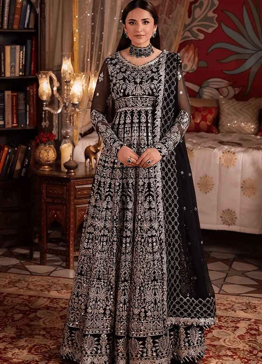 Embroidered Chiffon 3 Piece Unstitched Suit AJCRC-D02-24- Party Wear