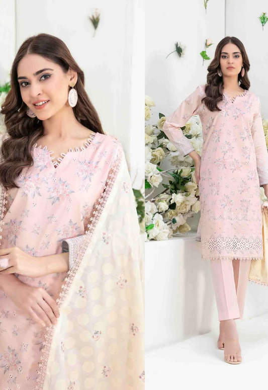 Embroidered Lawn 3 Piece Unstitched Suit TFL-WM-D-2559-TALAYEH - Summer Collection