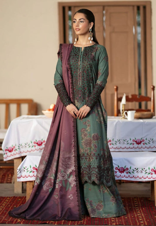 Embroidered Lawn 3 Piece Unstitched Suit IL-IPK-08 - Summer Collection
