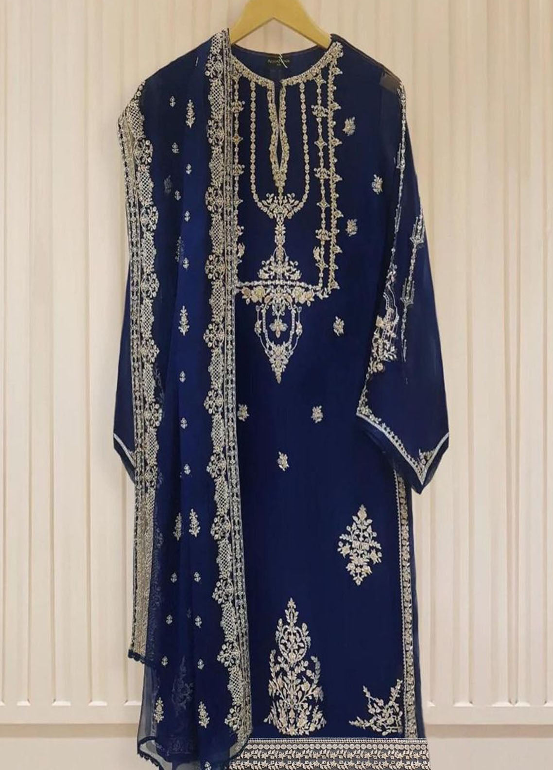 Embroidered Unstitched 3 Piece Chiffon Suit AG-S105319-22 -Party Wear